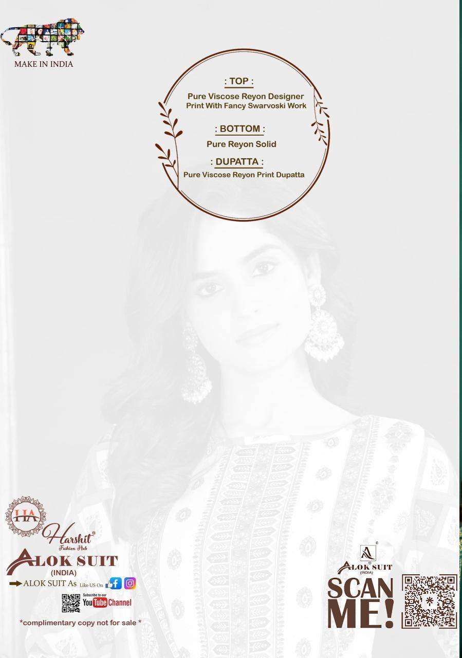 Alok suit meheroon-26 Fancy dress material wholesale market in kolkata